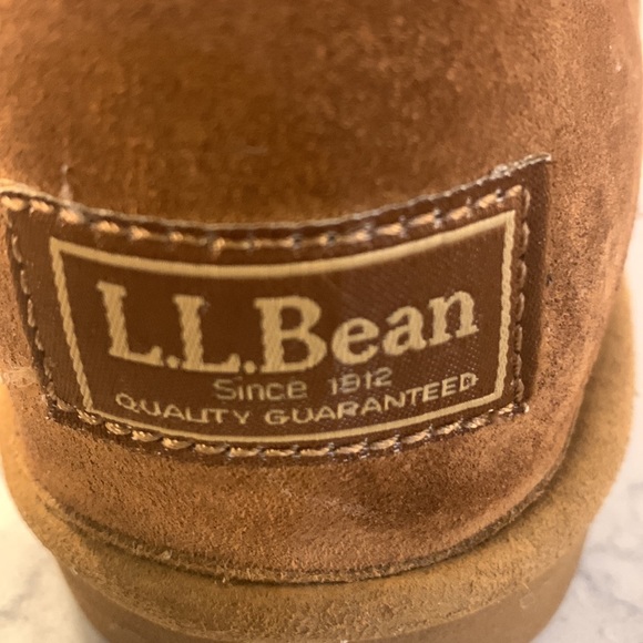 LL Bean item 297183 booties sz 6 chestnut color Australian sheepskin lined - Picture 10 of 13